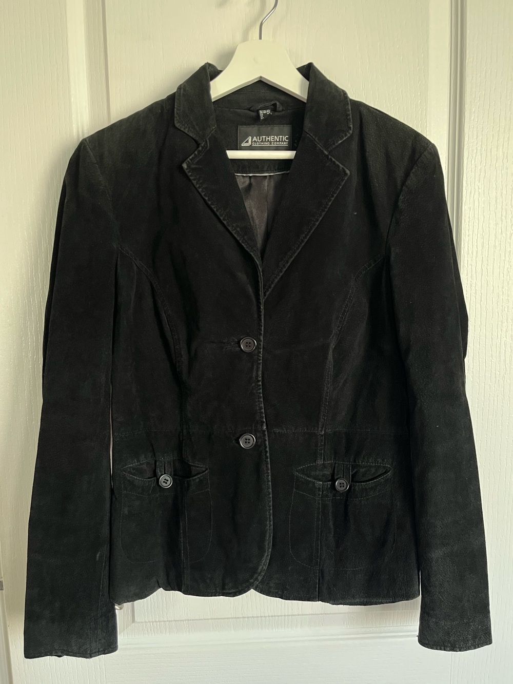 Authentic Clothing Company Black Suede Women's Blazer - Tailored Jacket
